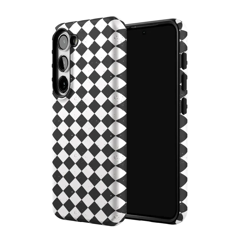 Salem's Hex | Black & White Checkered Case