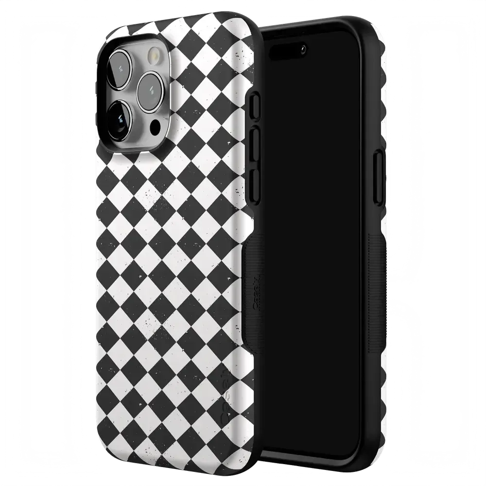 Salem's Hex | Black & White Checkered Case