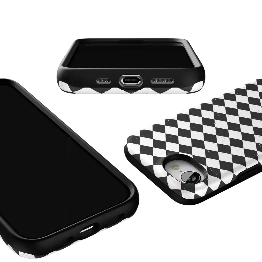 Salem's Hex | Black & White Checkered Case