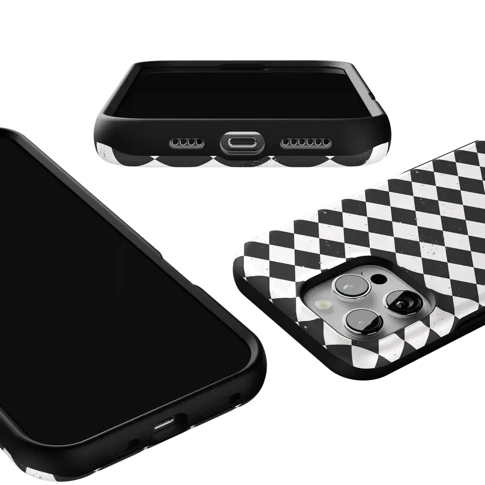 Salem's Hex | Black & White Checkered Case