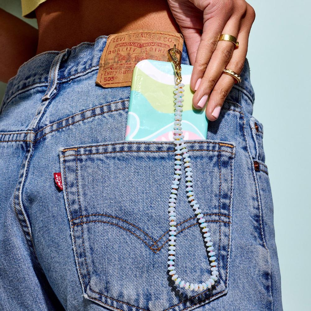 Iridescence Bead Wristlet Phone Chain | Pura Vida x Bans