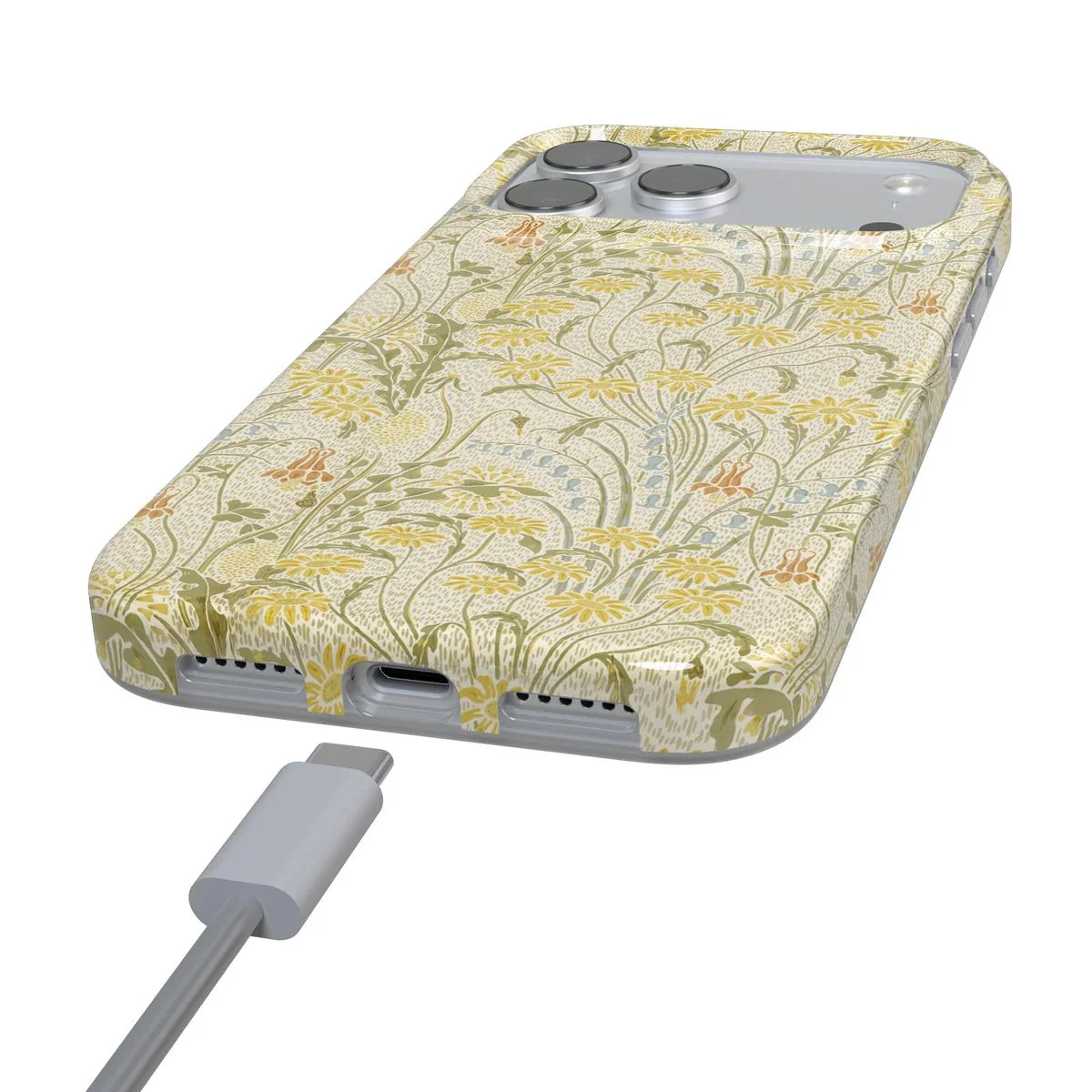 Boho Blooms | Golden Floral Case