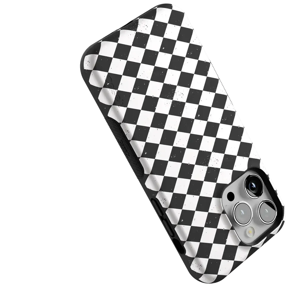 Salem's Hex | Black & White Checkered Case