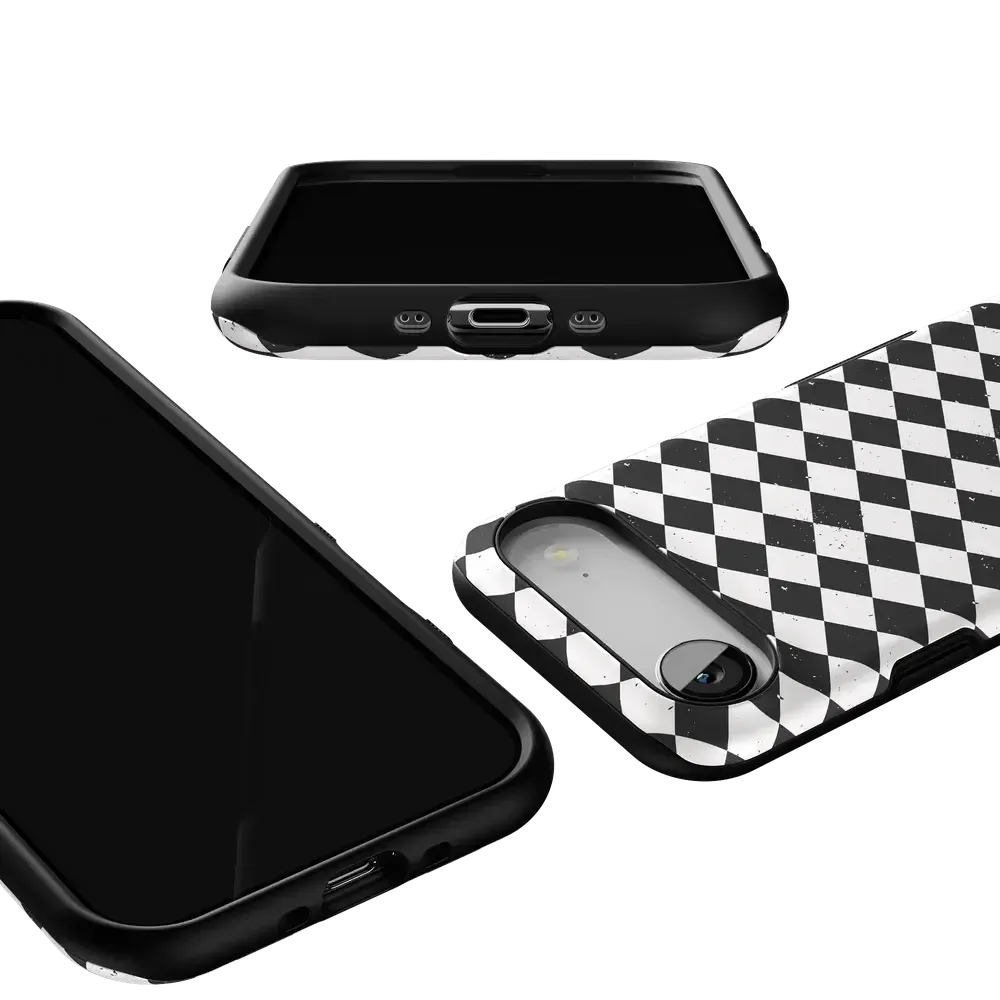 Salem's Hex | Black & White Checkered Case