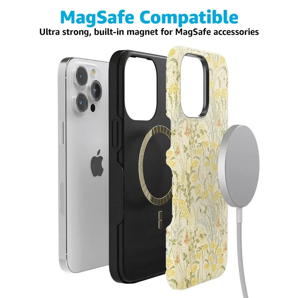 Boho Blooms | Golden Floral Case