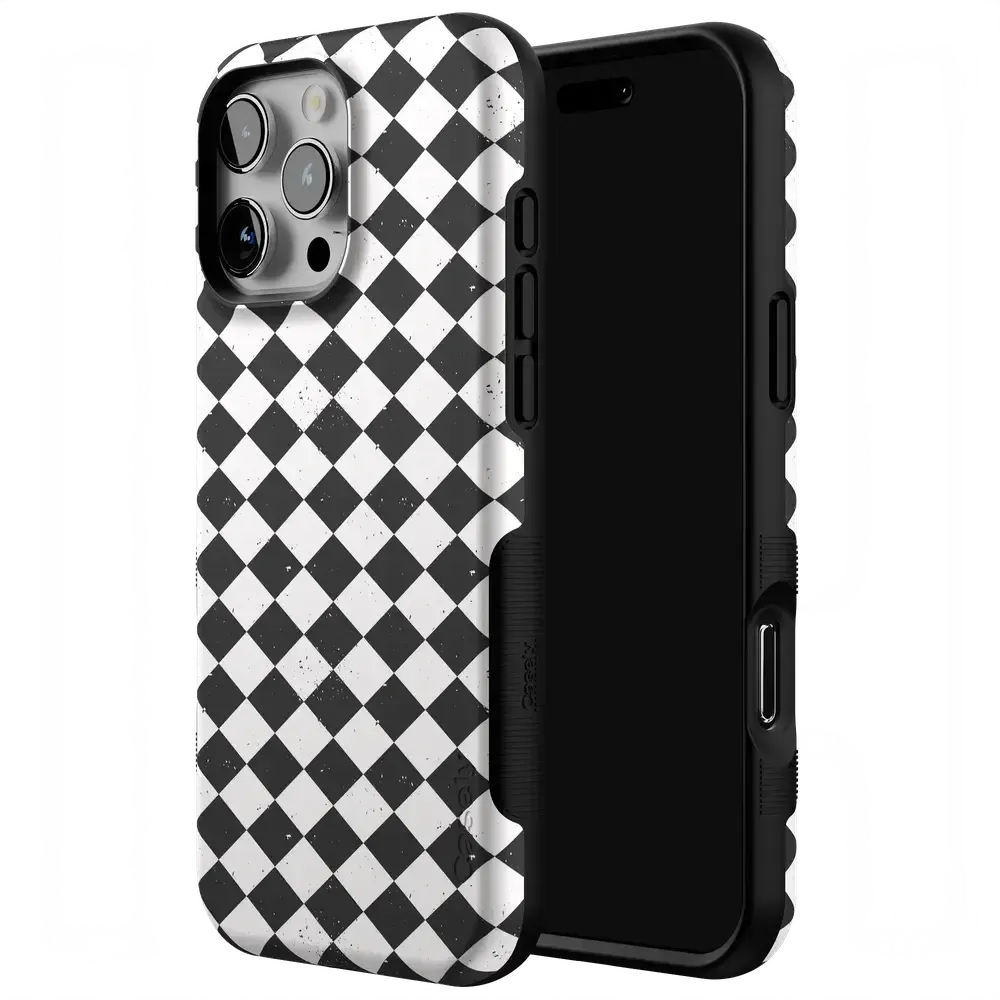 Salem's Hex | Black & White Checkered Case