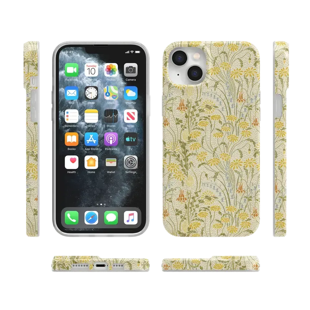 Boho Blooms | Golden Floral Case
