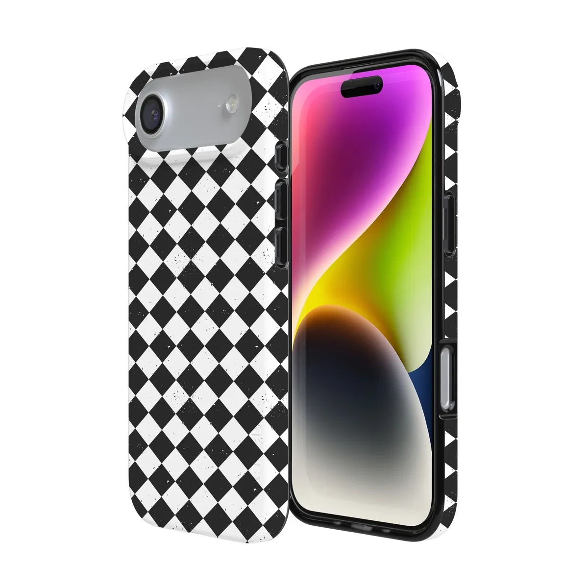 Salem's Hex | Black & White Checkered Case