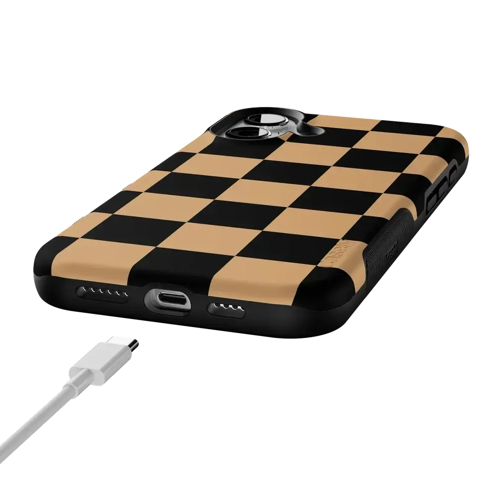 Fit Check | Black & Brown Checkerboard Case