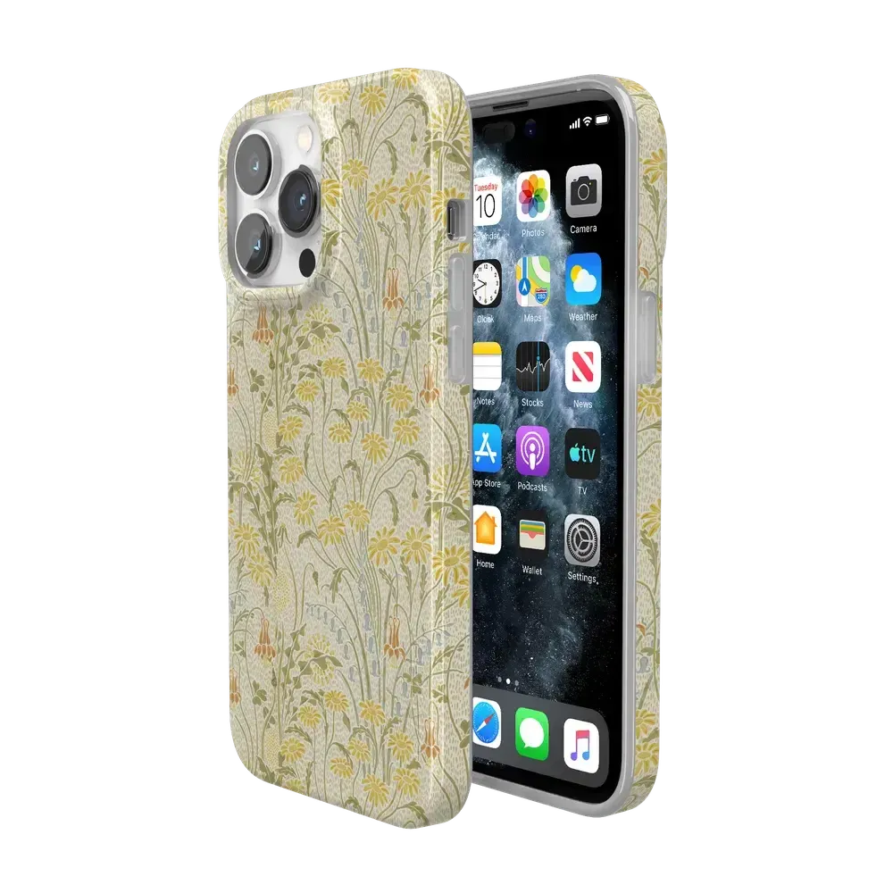 Boho Blooms | Golden Floral Case