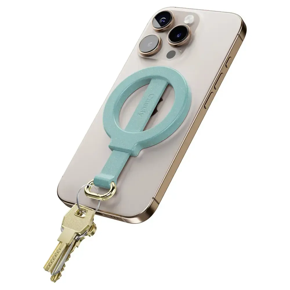 Aquamarine | Ocean Blue Shimmer MagRing+ with Keychain