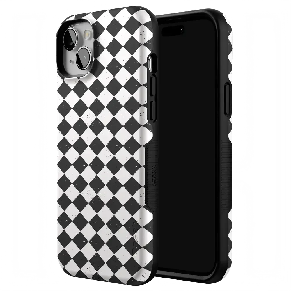 Salem's Hex | Black & White Checkered Case