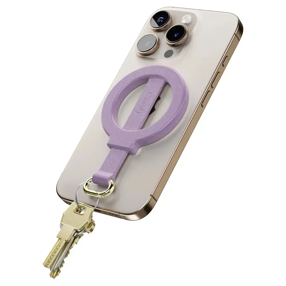 Lavender Waves | Purple Shimmer MagRing+ with Keychain