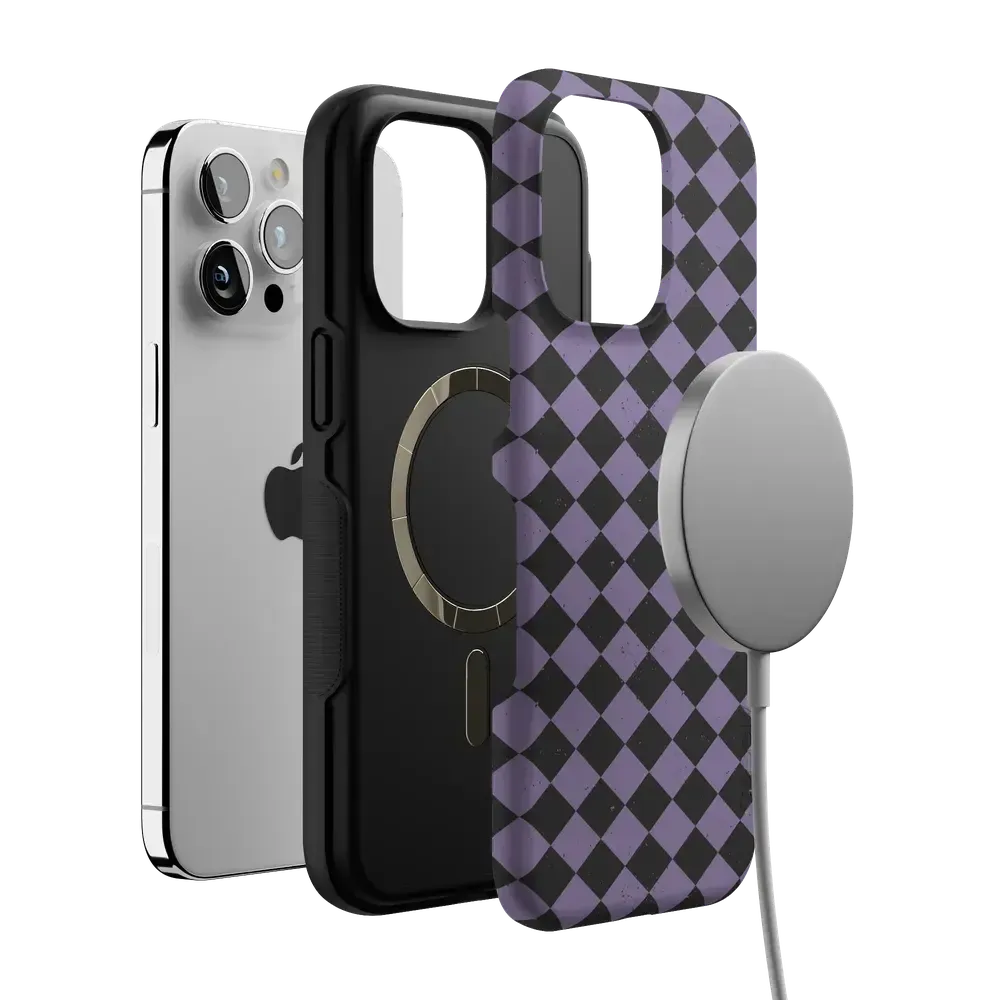 Midnight Hex | Purple Checkered Case
