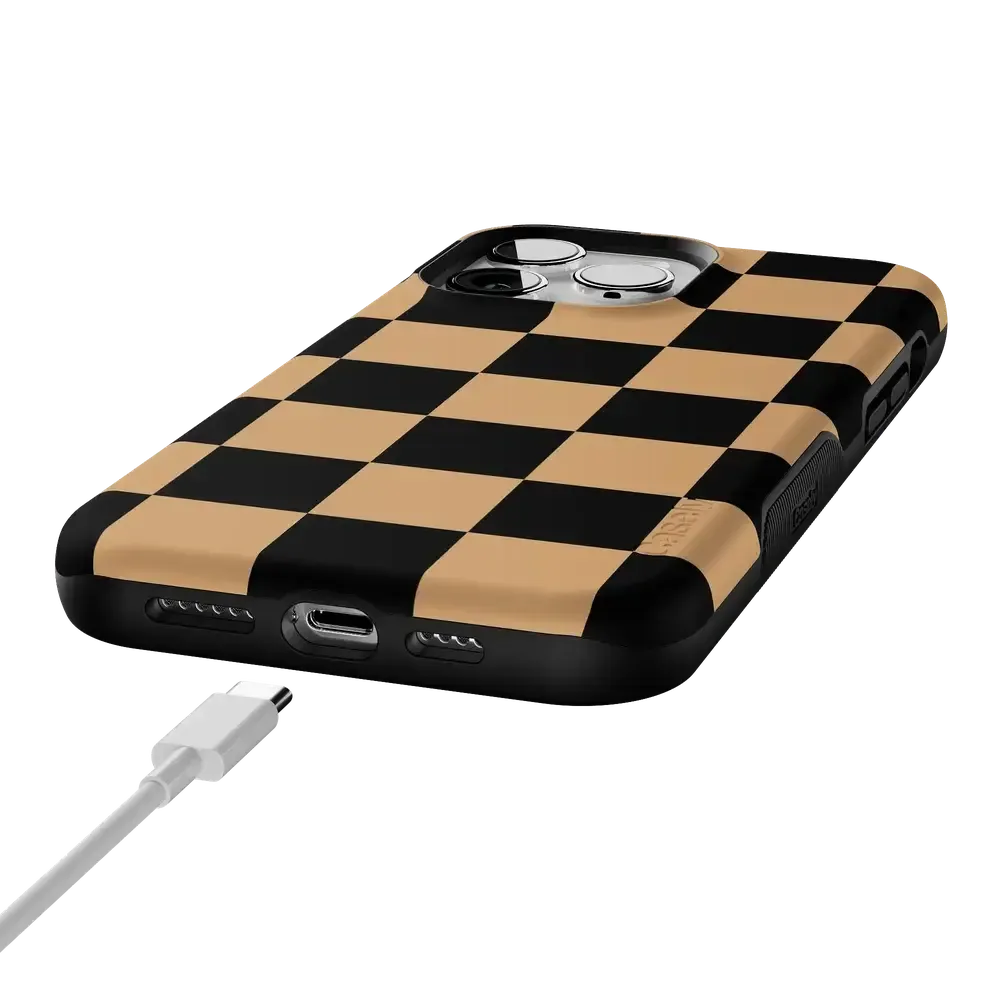 Fit Check | Black & Brown Checkerboard Case