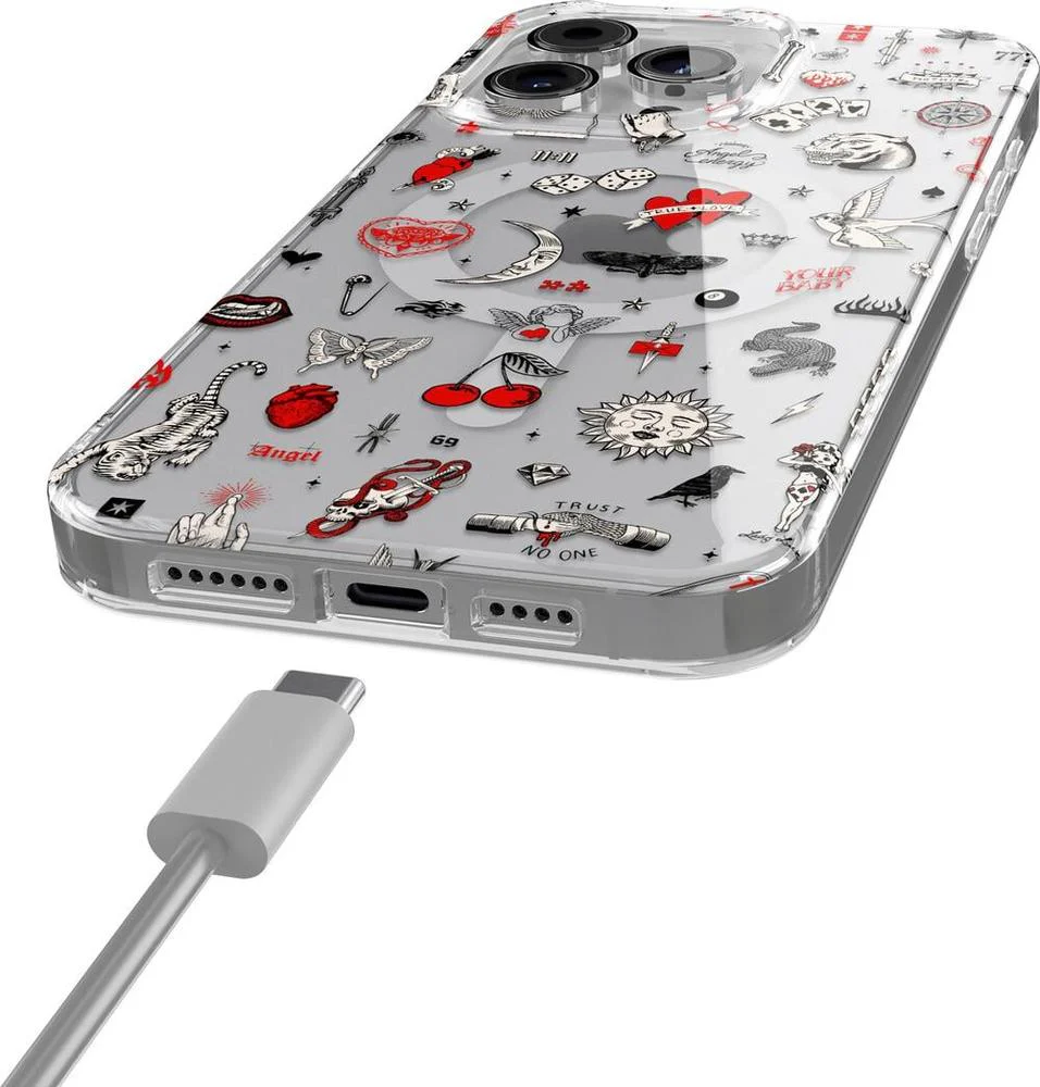 Not a Phase | Clear Flash Tattoo Case