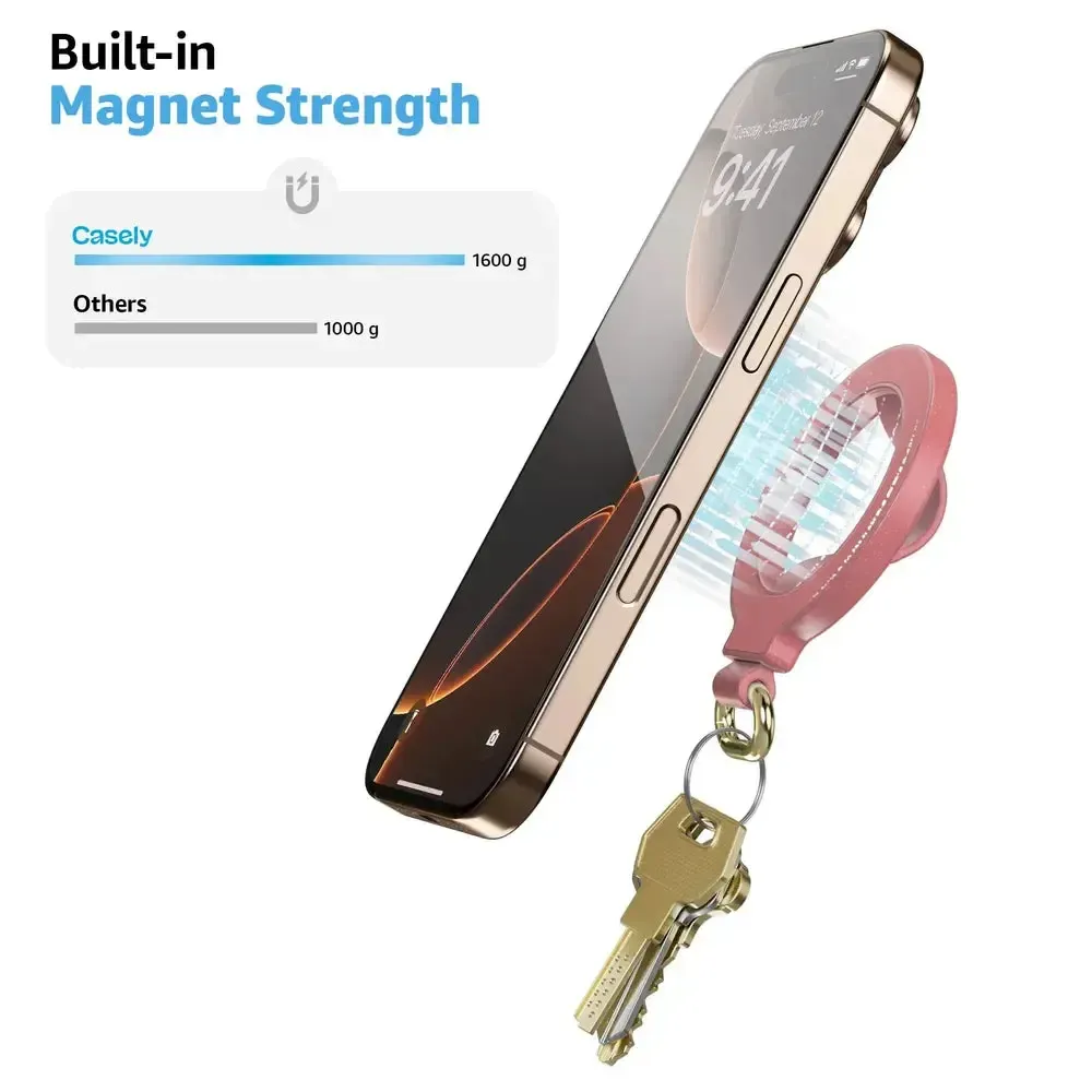 Starfish Wishes | Coral Pink Shimmer MagRing+ with Keychain