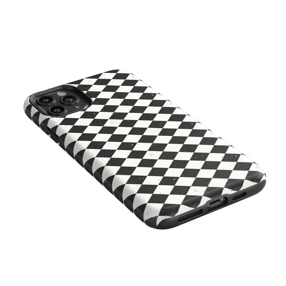 Salem's Hex | Black & White Checkered Case