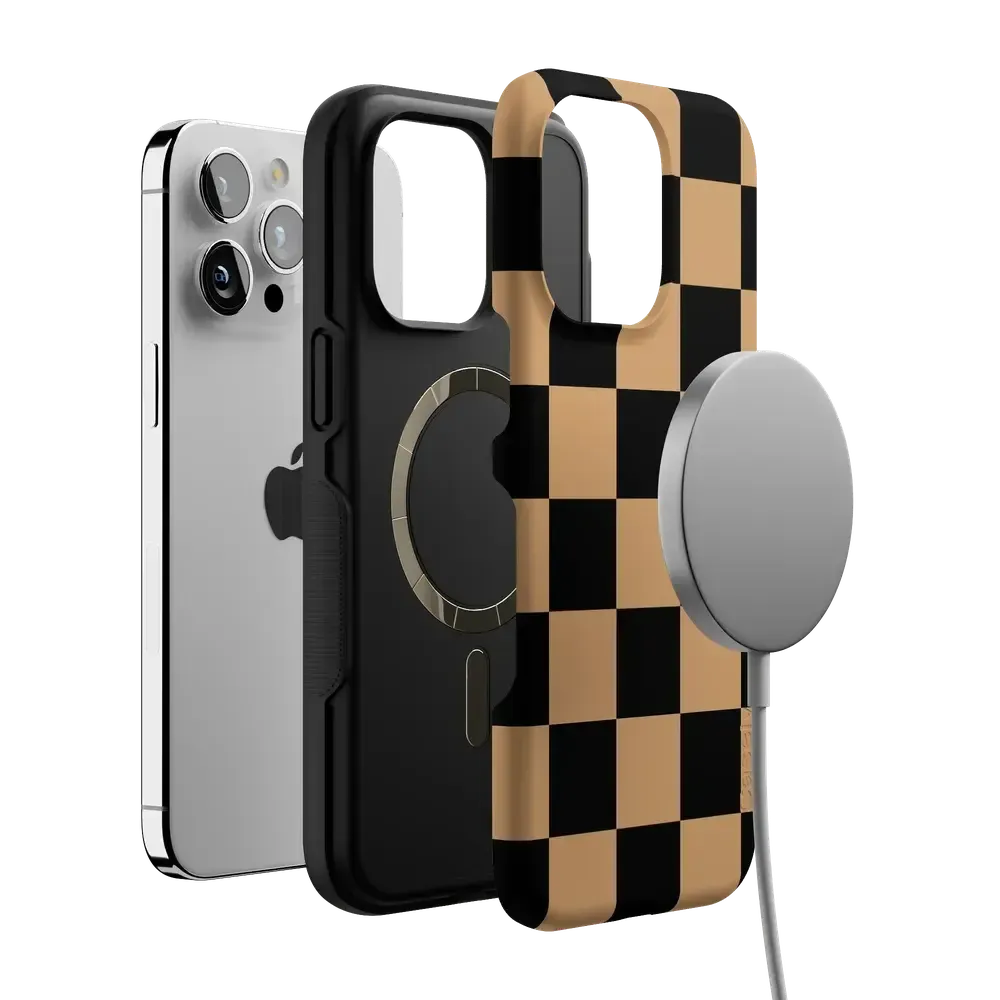 Fit Check | Black & Brown Checkerboard Case