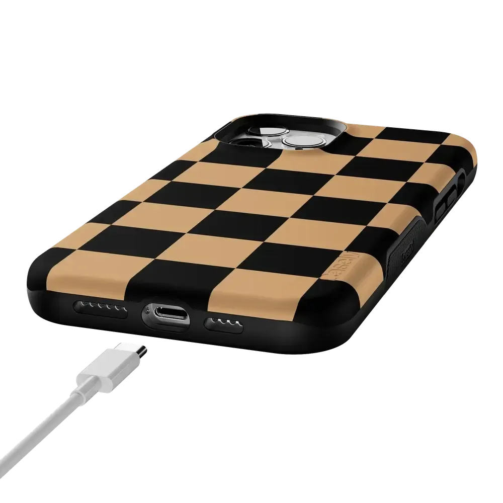 Fit Check | Black & Brown Checkerboard Case