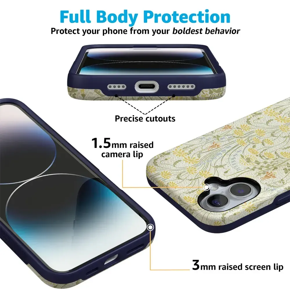 Boho Blooms | Golden Floral Case