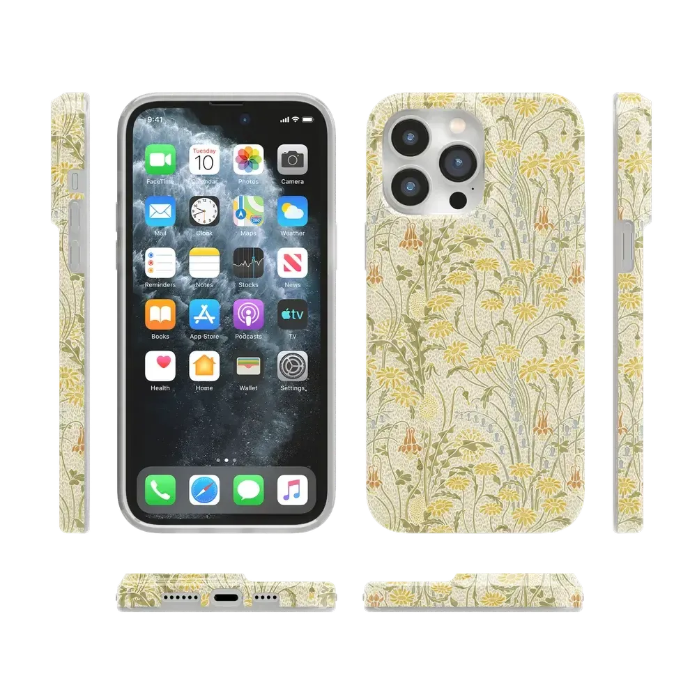 Boho Blooms | Golden Floral Case