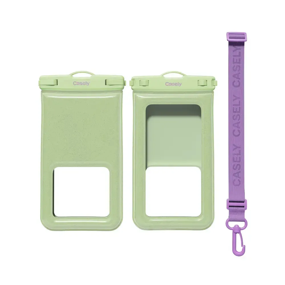 AquaBuddy | Kiwi Kiss Matcha Green Shimmer Waterproof Phone Pouch