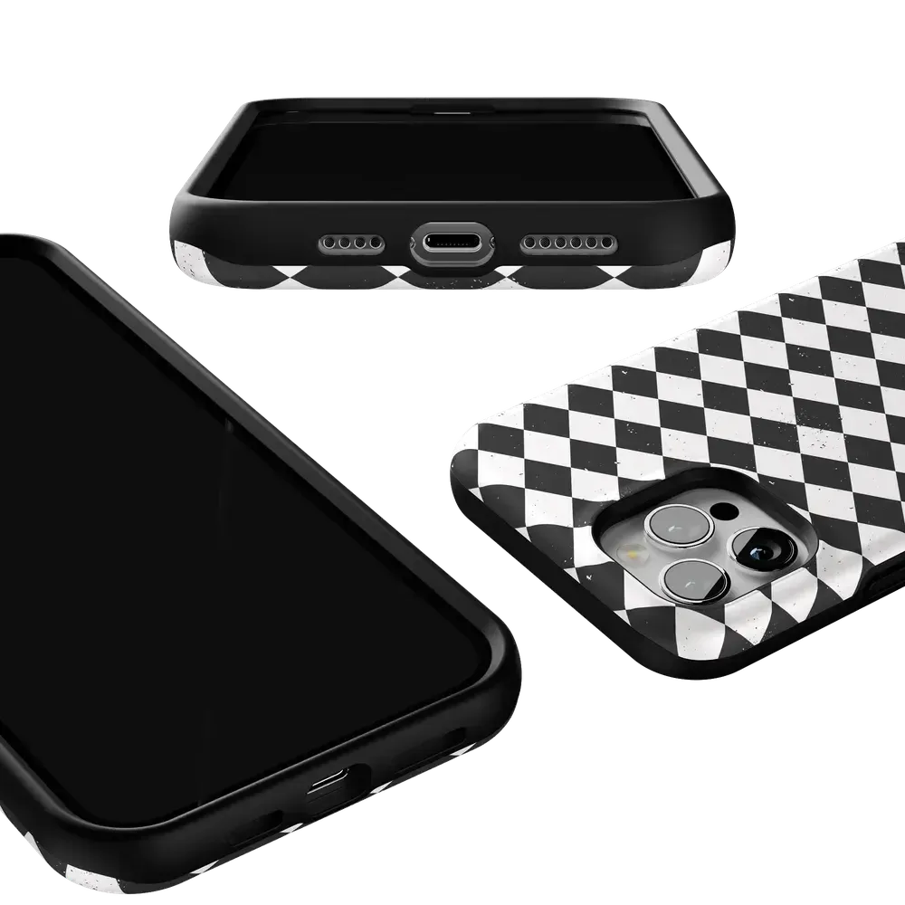 Salem's Hex | Black & White Checkered Case