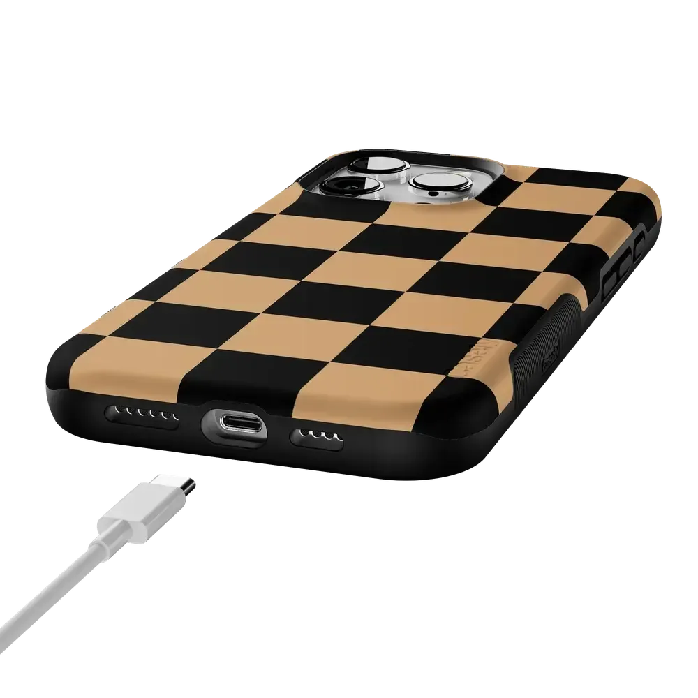 Fit Check | Black & Brown Checkerboard Case
