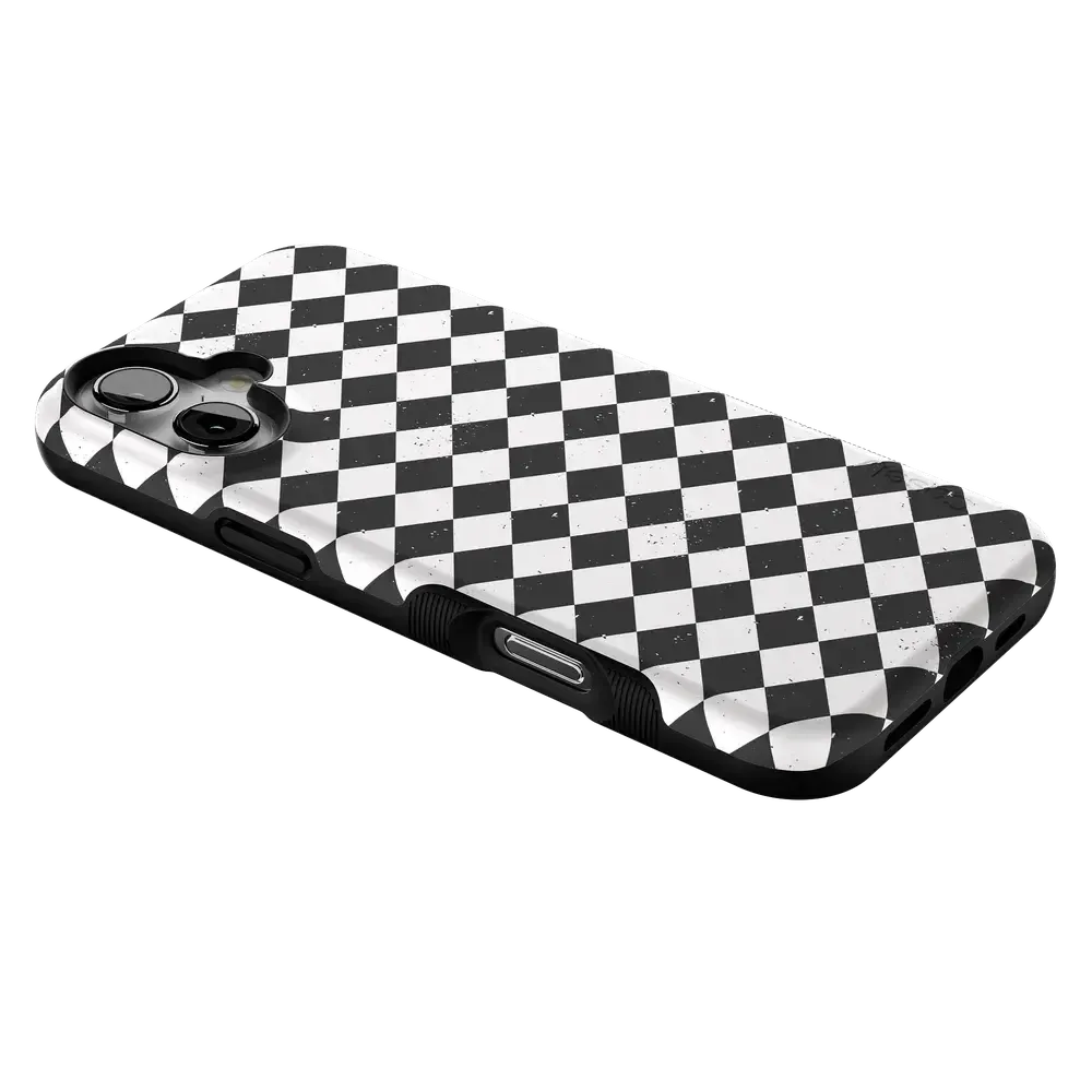 Salem's Hex | Black & White Checkered Case