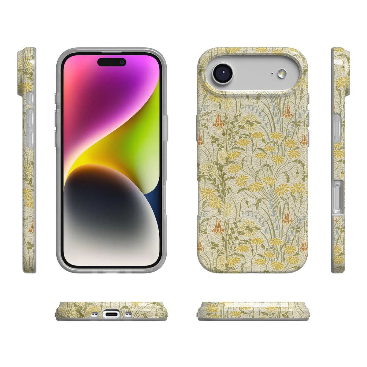 Boho Blooms | Golden Floral Case