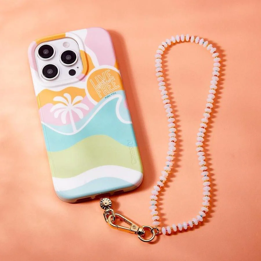 Iridescence Bead Wristlet Phone Chain | Pura Vida x Bans