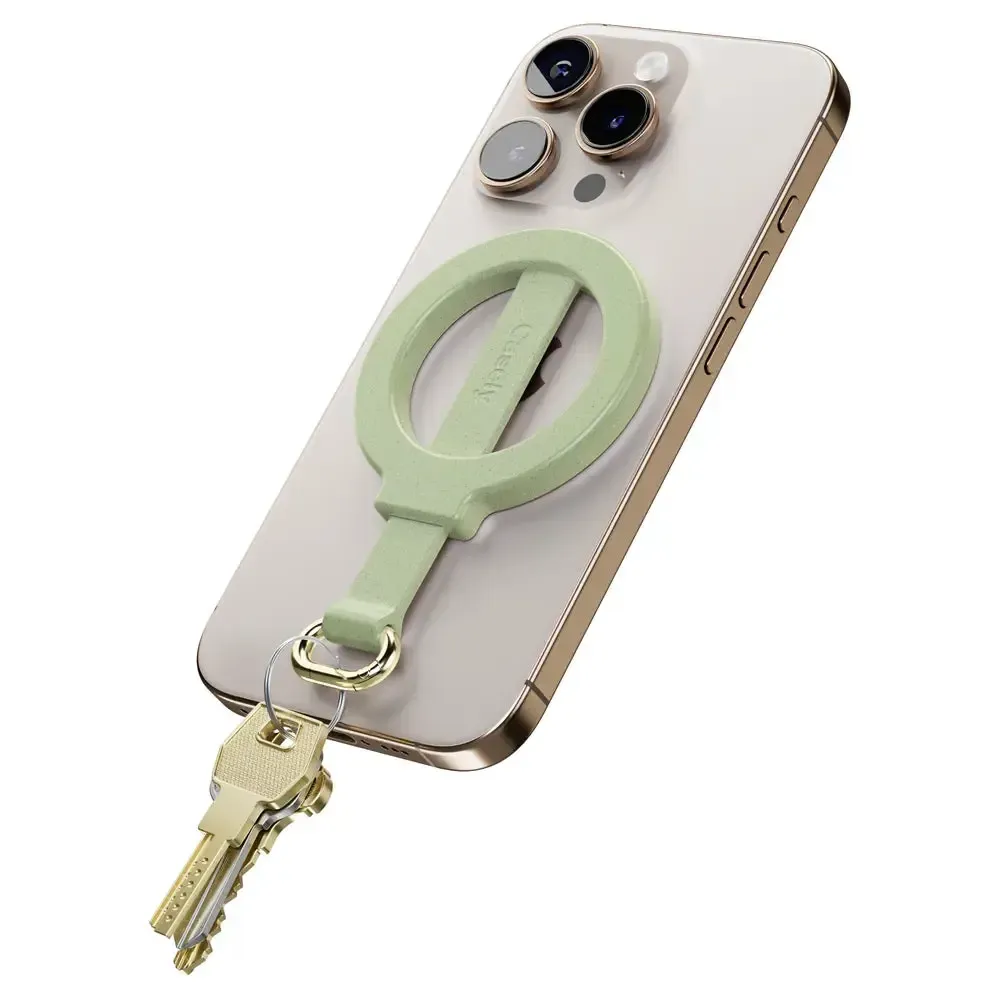 Kiwi Kiss | Matcha Green Shimmer MagRing+ with Keychain