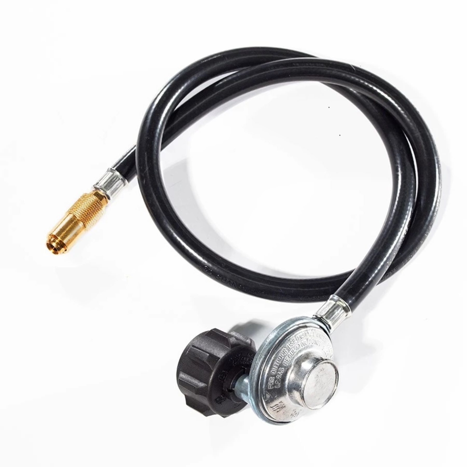 Blackstone Rubber Gas Line Hose and Regulator 36 in. L