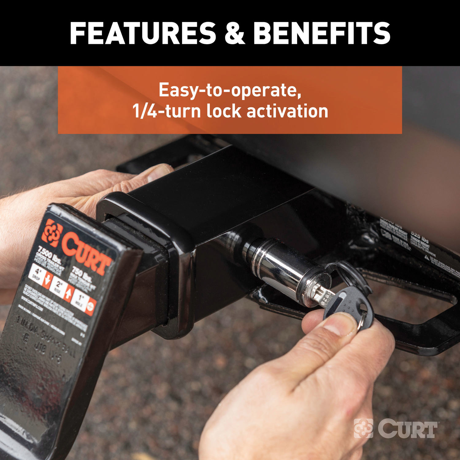 CURT Locking Hitch Pin