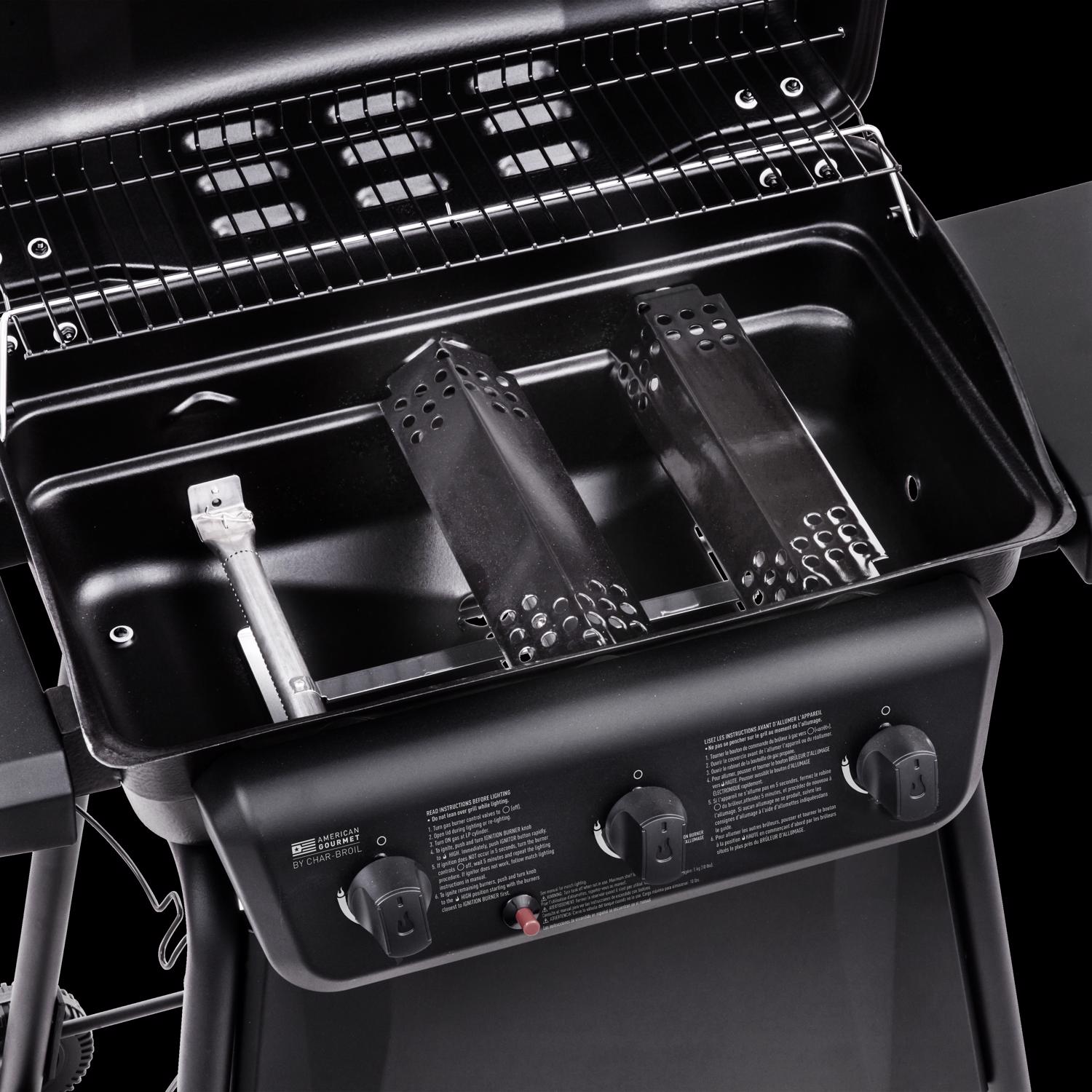 American Gourmet 3 Burner Liquid Propane Grill Black