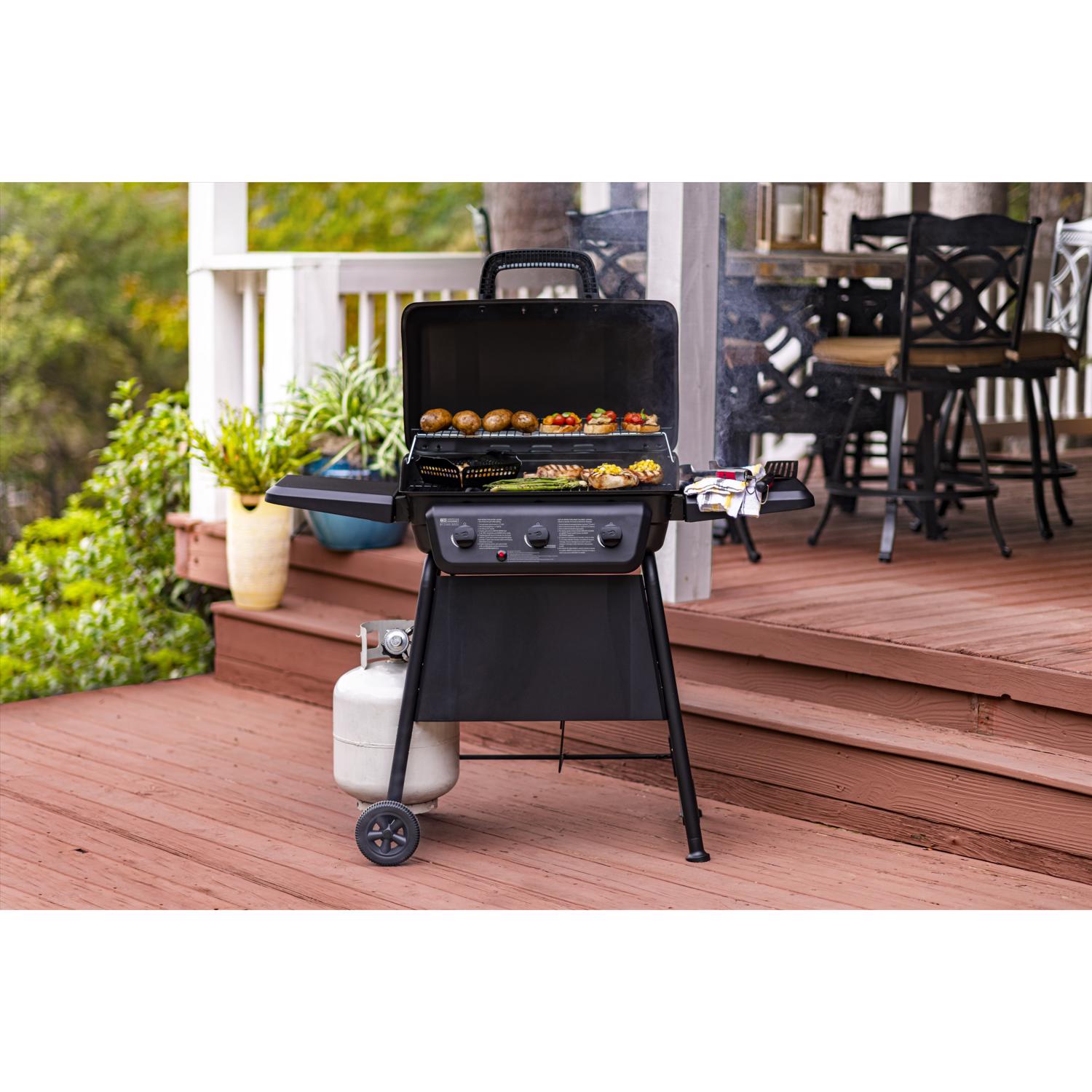 American Gourmet 3 Burner Liquid Propane Grill Black