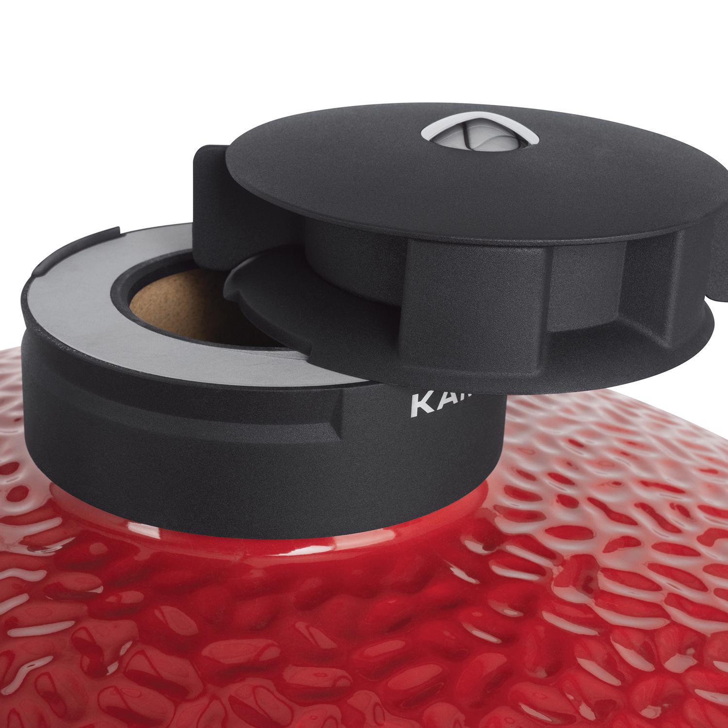 Kamado Joe 24 in. Big Joe II Charcoal Kamado Grill and Smoker Red