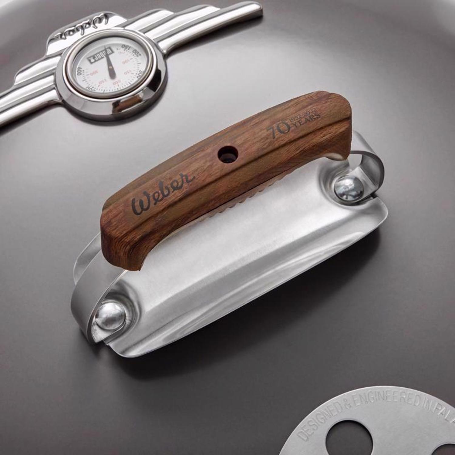 Weber 22 in. 70th Anniversary Kettle Charcoal Grill Hollywood Gray