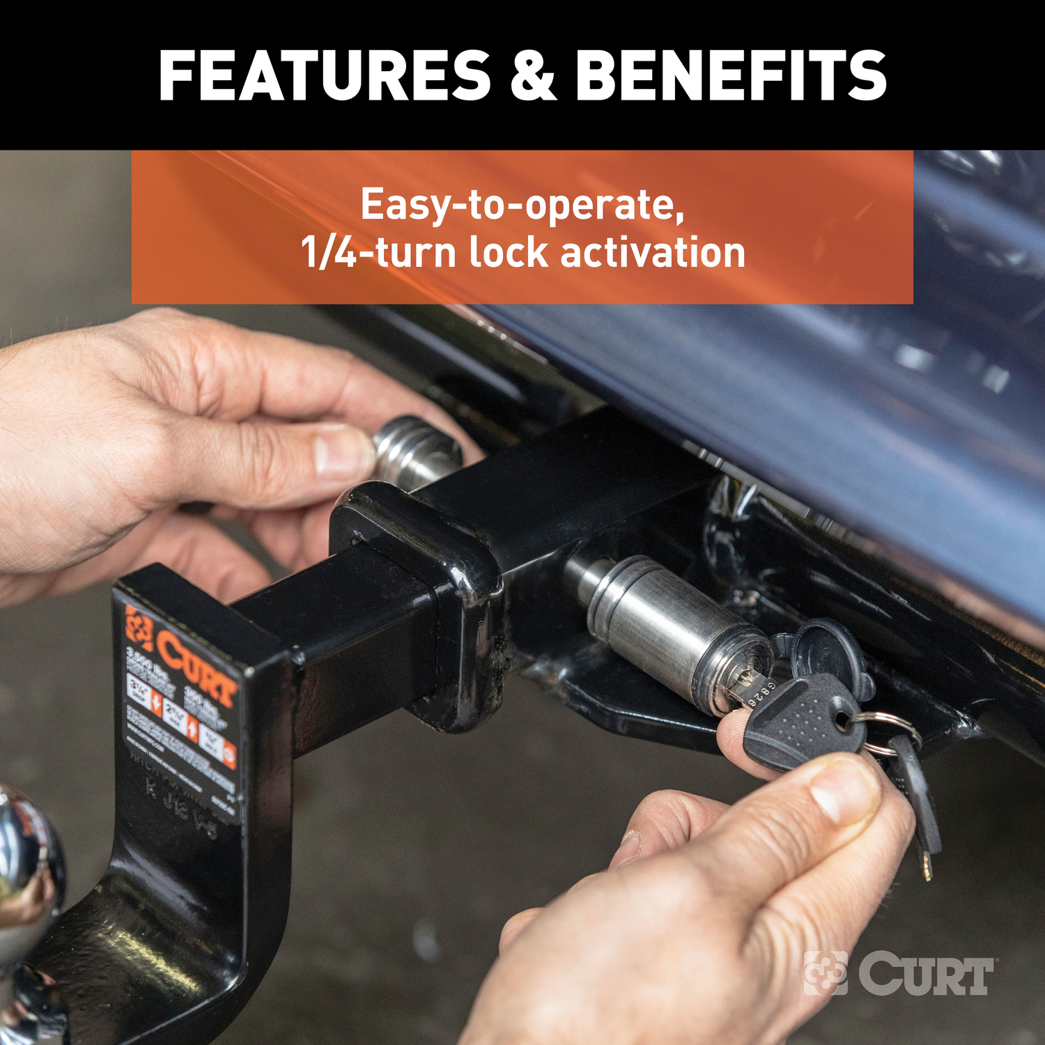 CURT Locking Hitch Pin