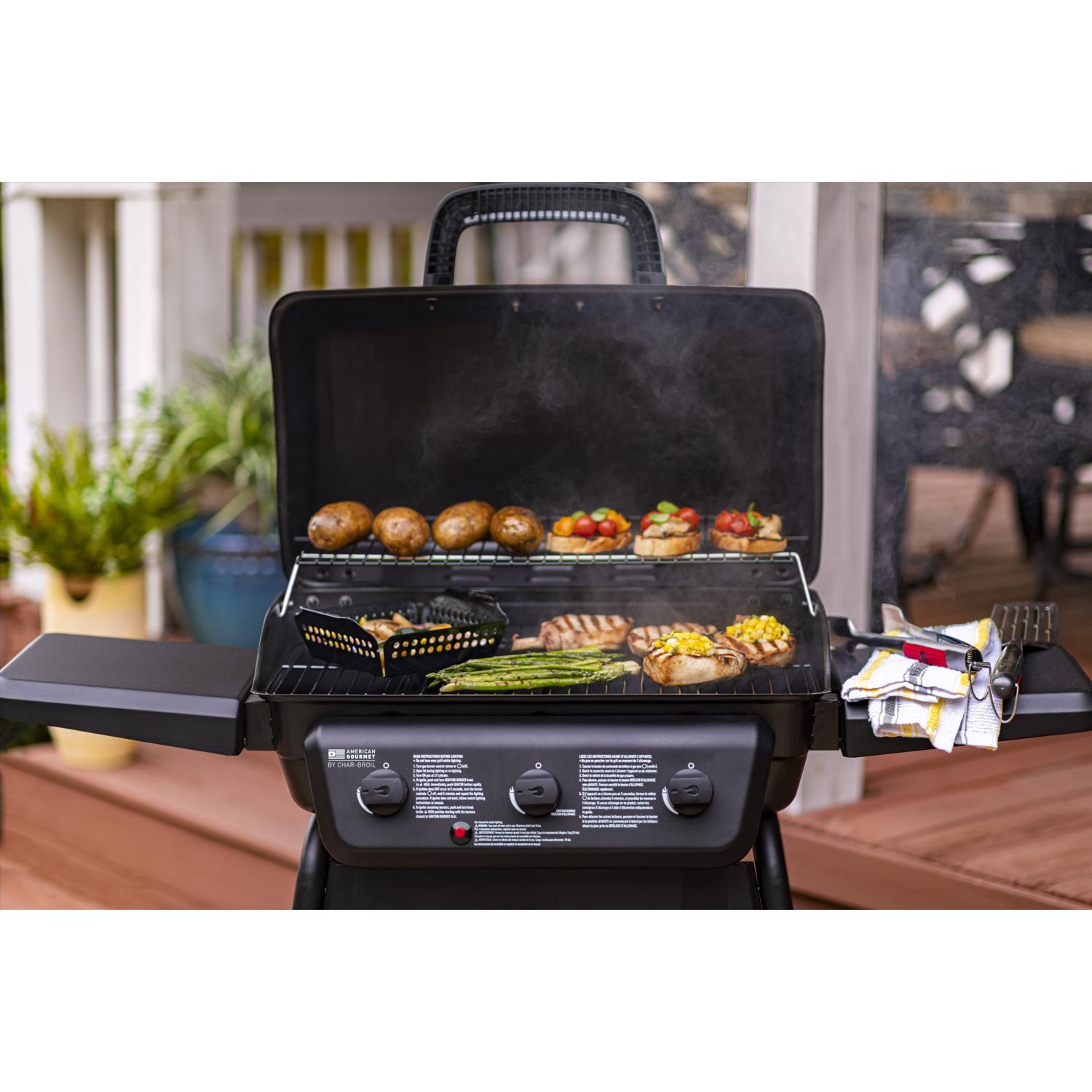 American Gourmet 3 Burner Liquid Propane Grill Black