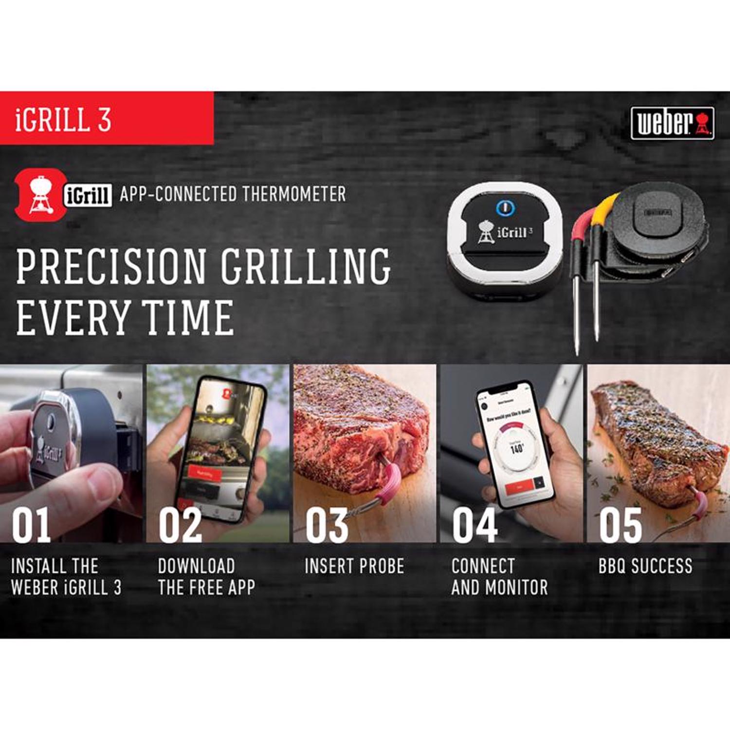 Weber iGrill 3 Digital Bluetooth Enabled Grill/Meat Thermometer