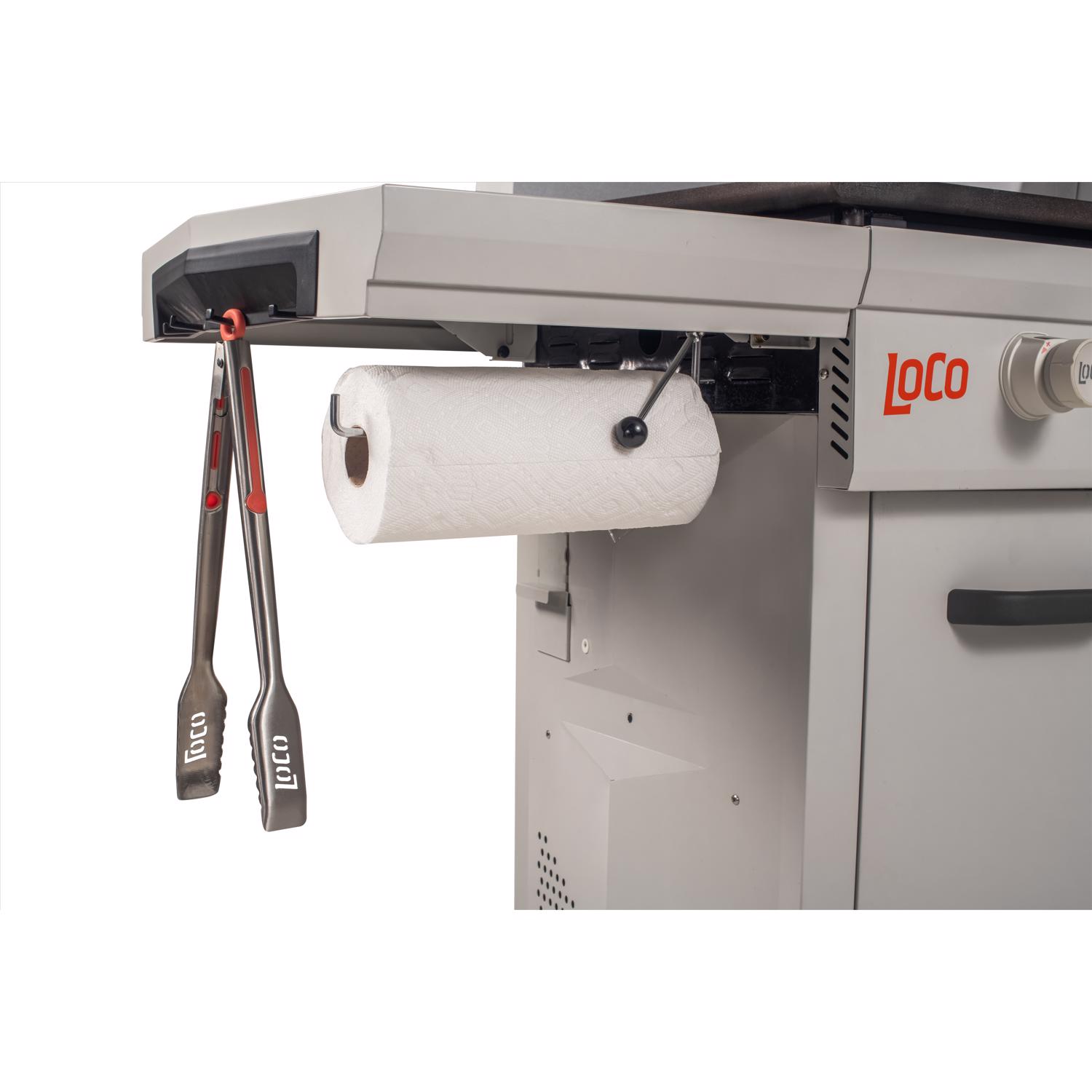 LoCo 3 Burner Liquid Propane Outdoor Griddle with Hood Gray