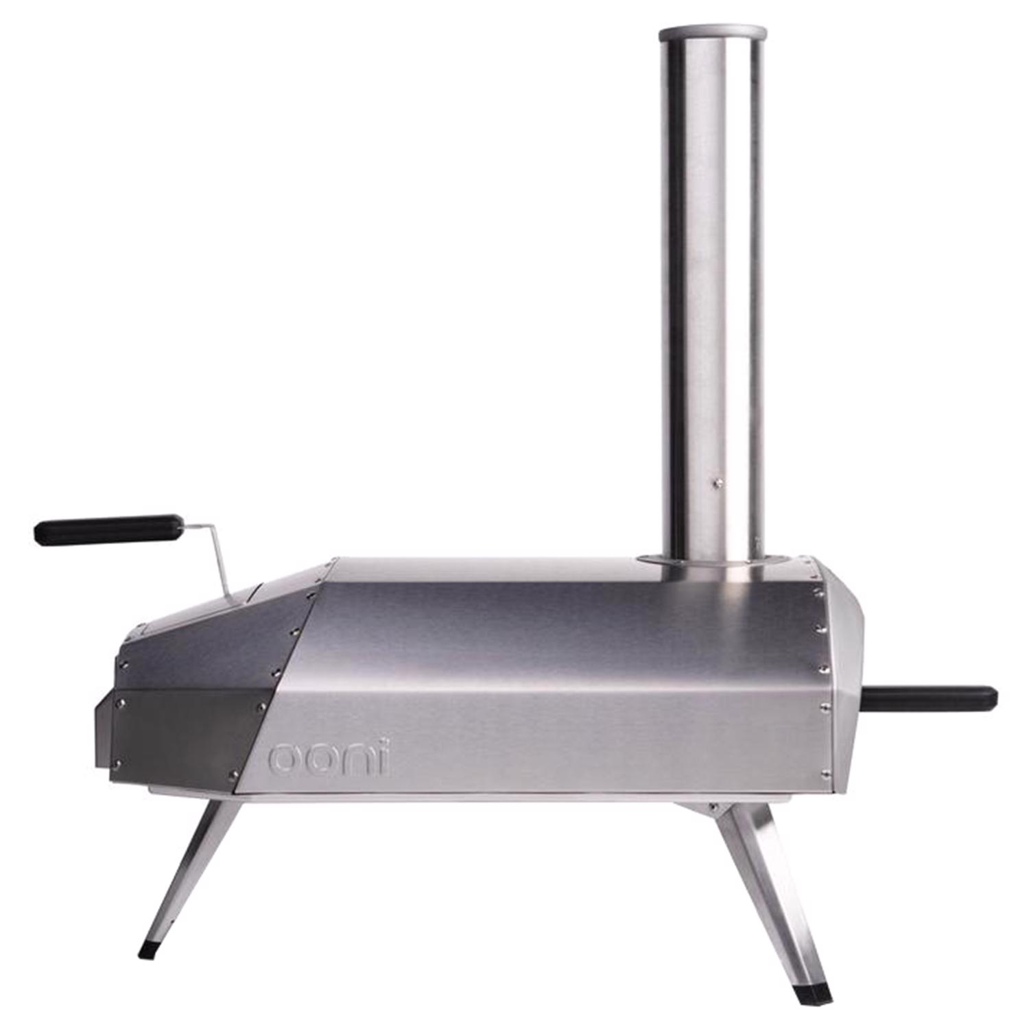 Ooni Karu 12 in. Charcoal/Wood Chunk Outdoor Pizza Oven Silver