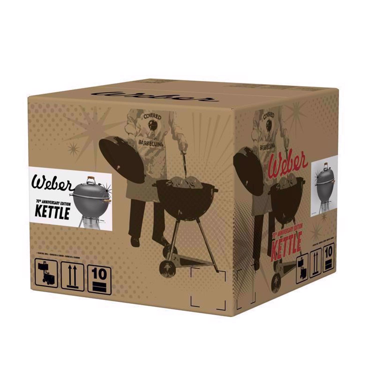Weber 22 in. 70th Anniversary Kettle Charcoal Grill Hollywood Gray