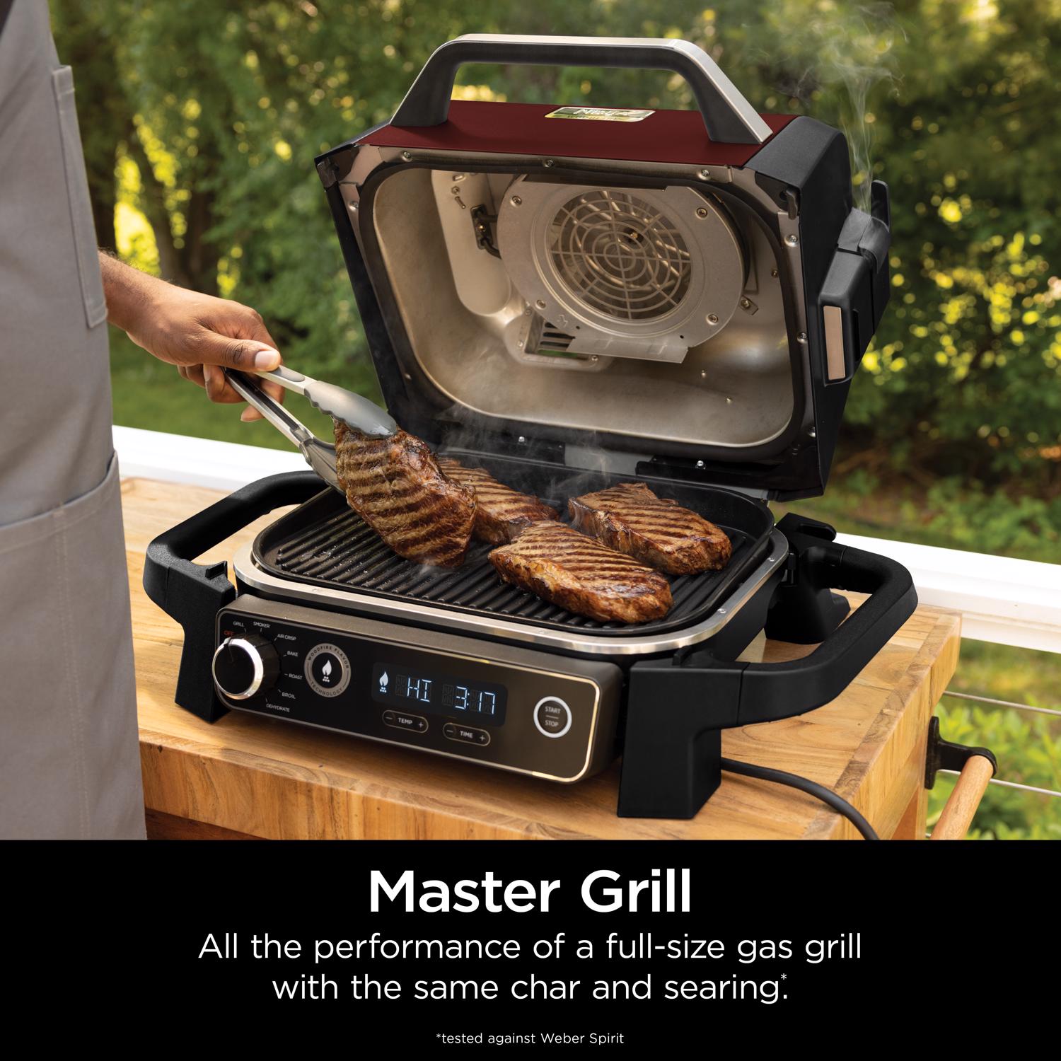 Ninja Woodfire Electric Grill and Smoker Red