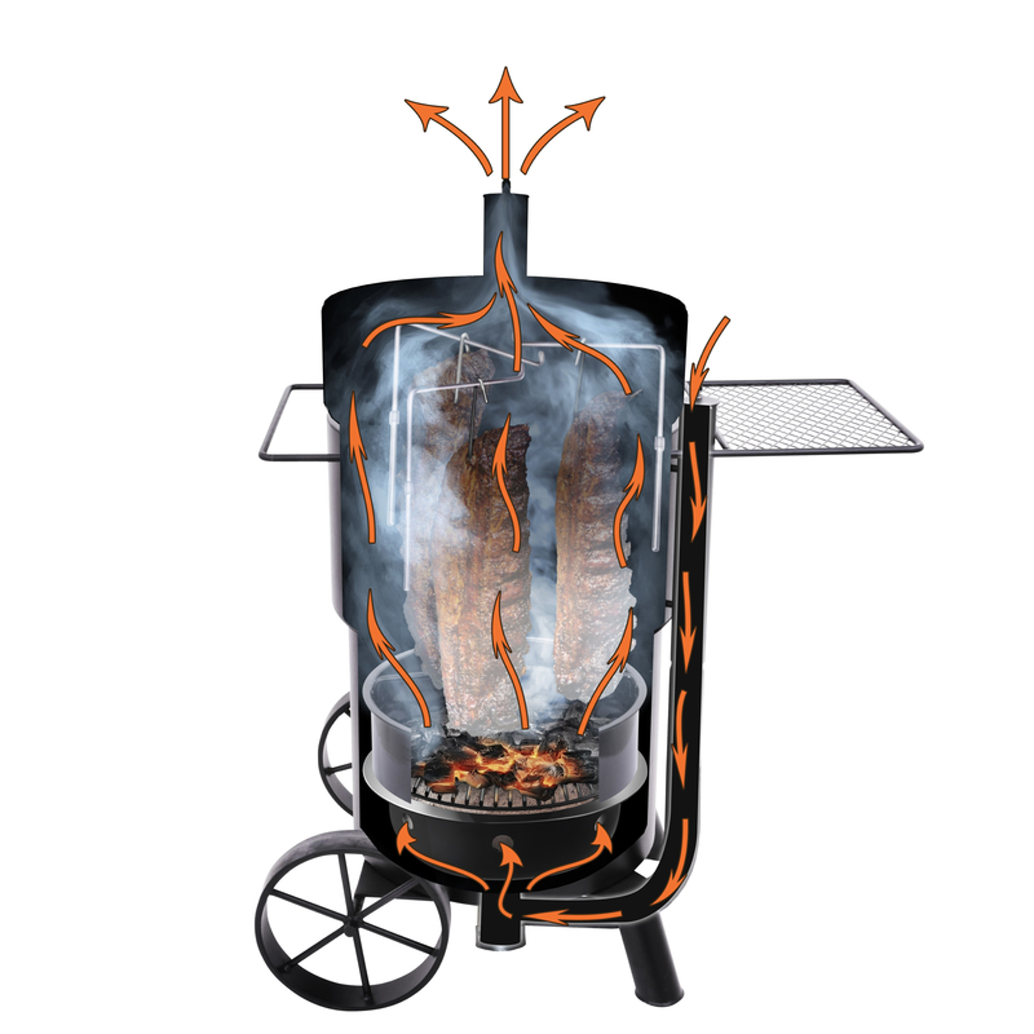 Oklahoma Joe's Bronco Charcoal Drum Smoker Black