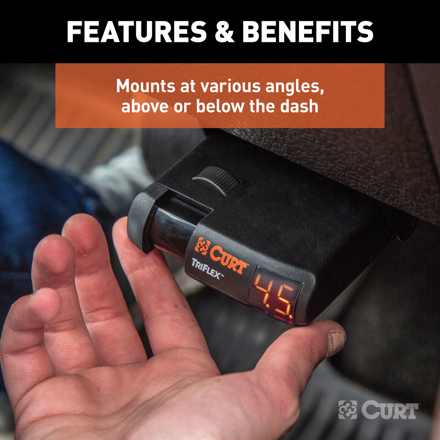 CURT TriFlex Female Brake Control 3.25 in.