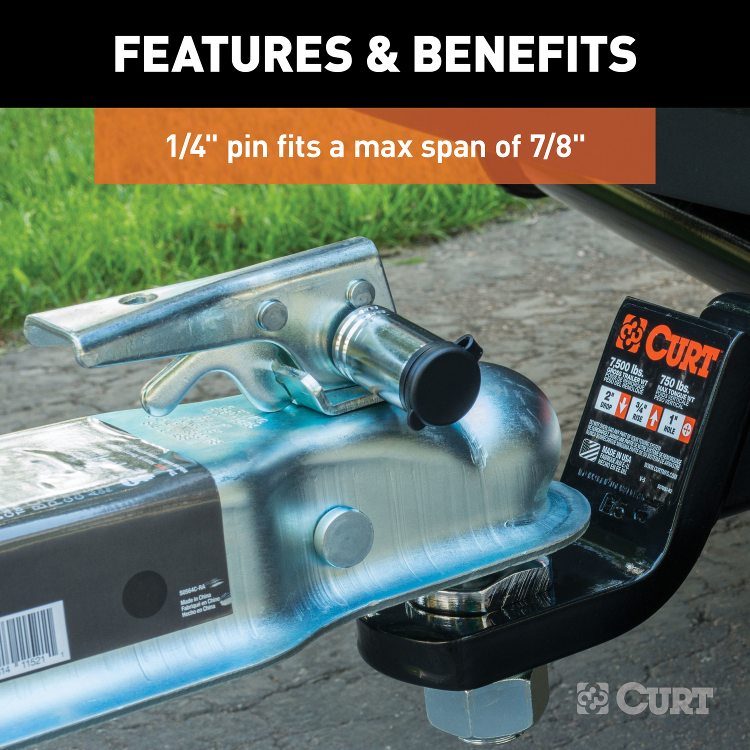 CURT Locking Hitch Pin