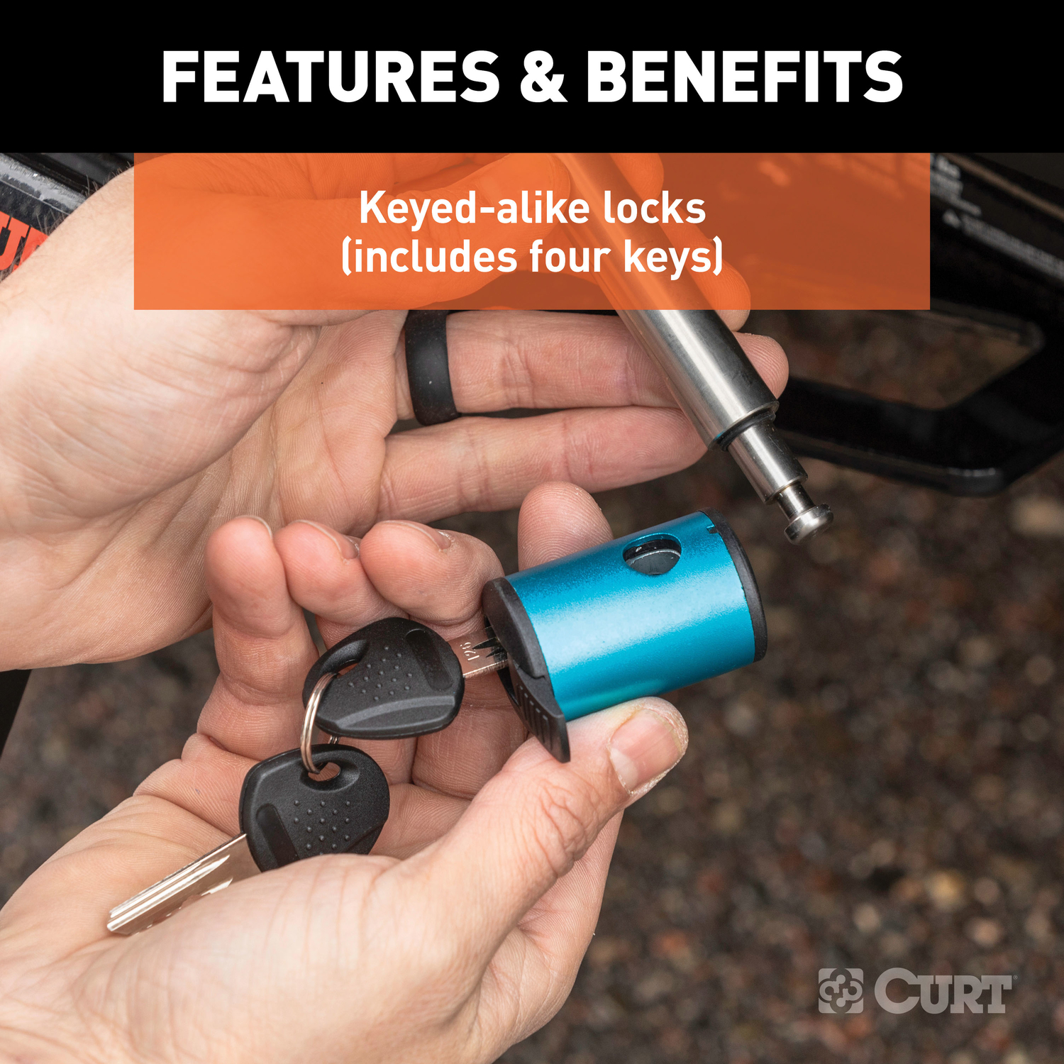 CURT Locking Hitch Pin